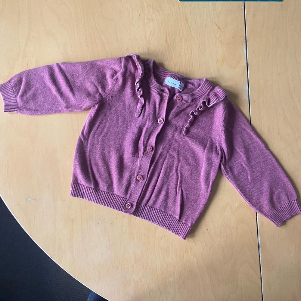 Name It pink girls cardigan 18-24 months